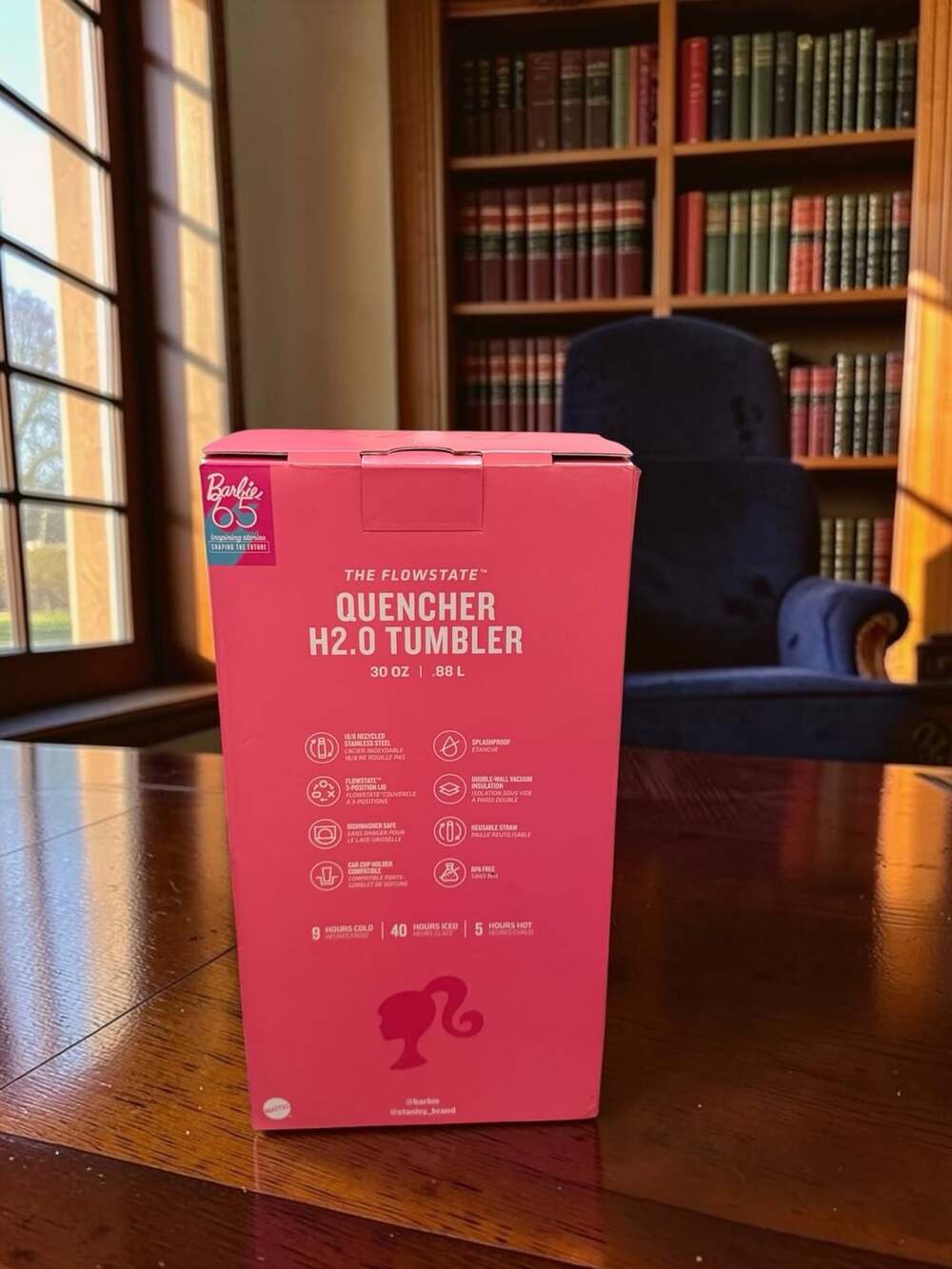 Stanley X Barbie Icon Quencher H2.0 Tumbler 30 Oz Pink - Picture 3 of 6
